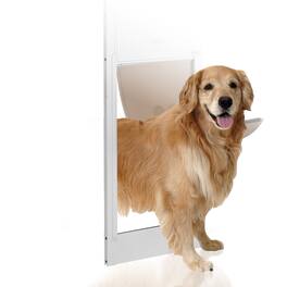 VEVOR - Dog Door for Sliding Glass Door, 75 7/8"-80 11/16" Adjustable Height Doggy Door for Sliding Doors