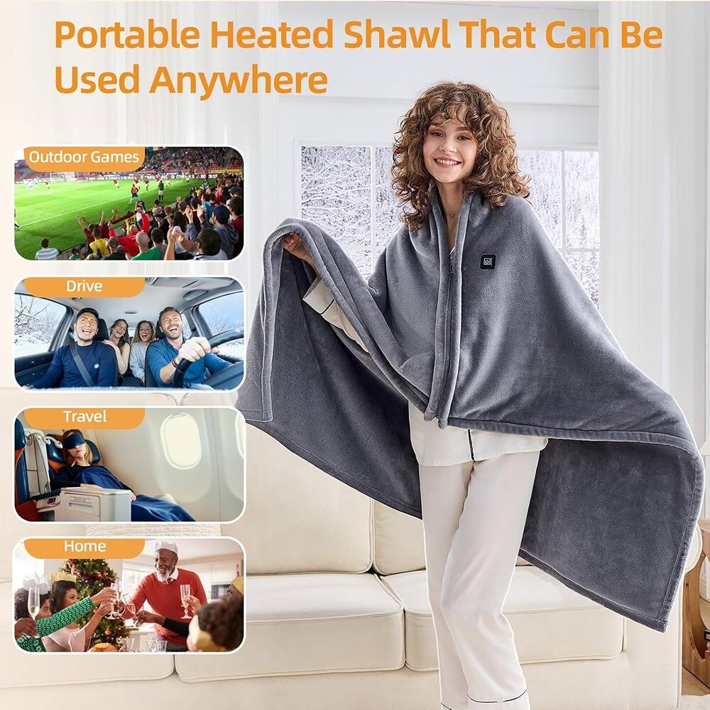 Portable Heated Shawl That Can Be Used Anywhere

- Outdoor Games
- Drive
- Travel
- Home