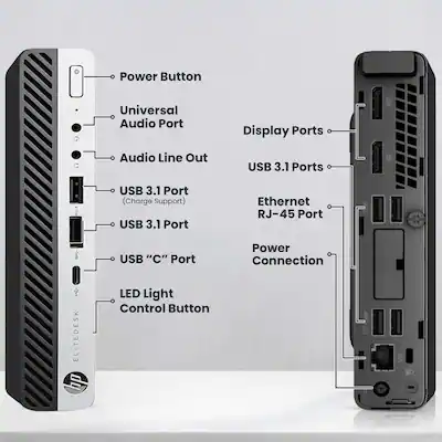 Refurbished: HP ProDesk 400 G2 Mini Desktop PC, Intel Core i3-6100T 3.20GHz, 8GB DDR4 RAM, 256GB SSD, WiFi, Win-10 x64 Grade A Refurbished: HP ProDesk 400 G2 Mini Desktop PC, Intel Core i3-6100T 3.20GHz, 8GB DDR4 RAM, 256GB SSD, WiFi, Win-10 x64 Grade A