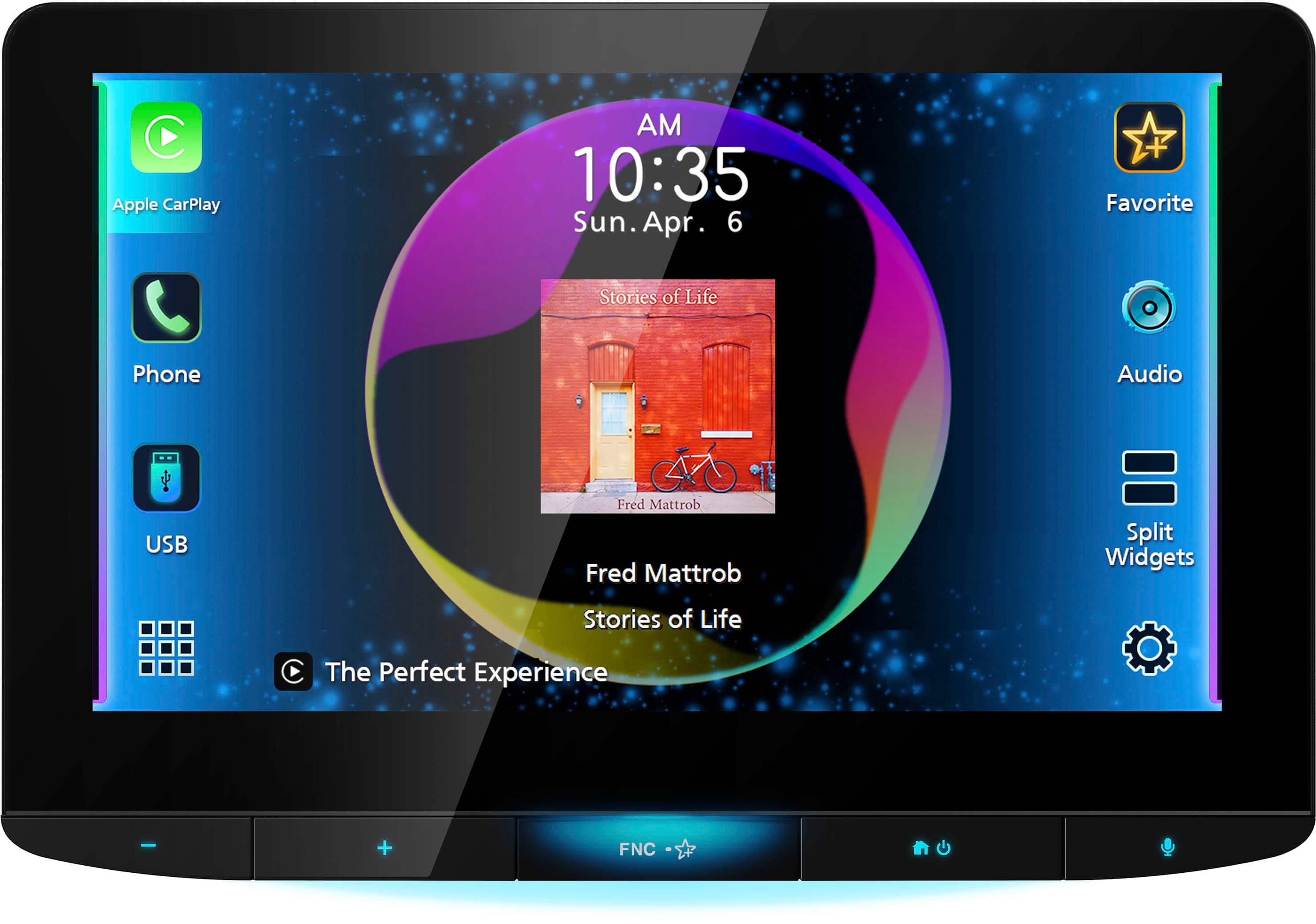 JVC - 10.1” Wireless Android Auto & Apple CarPlay DM Receiver with OEM Integration and iDatalink Maestro Required - Black