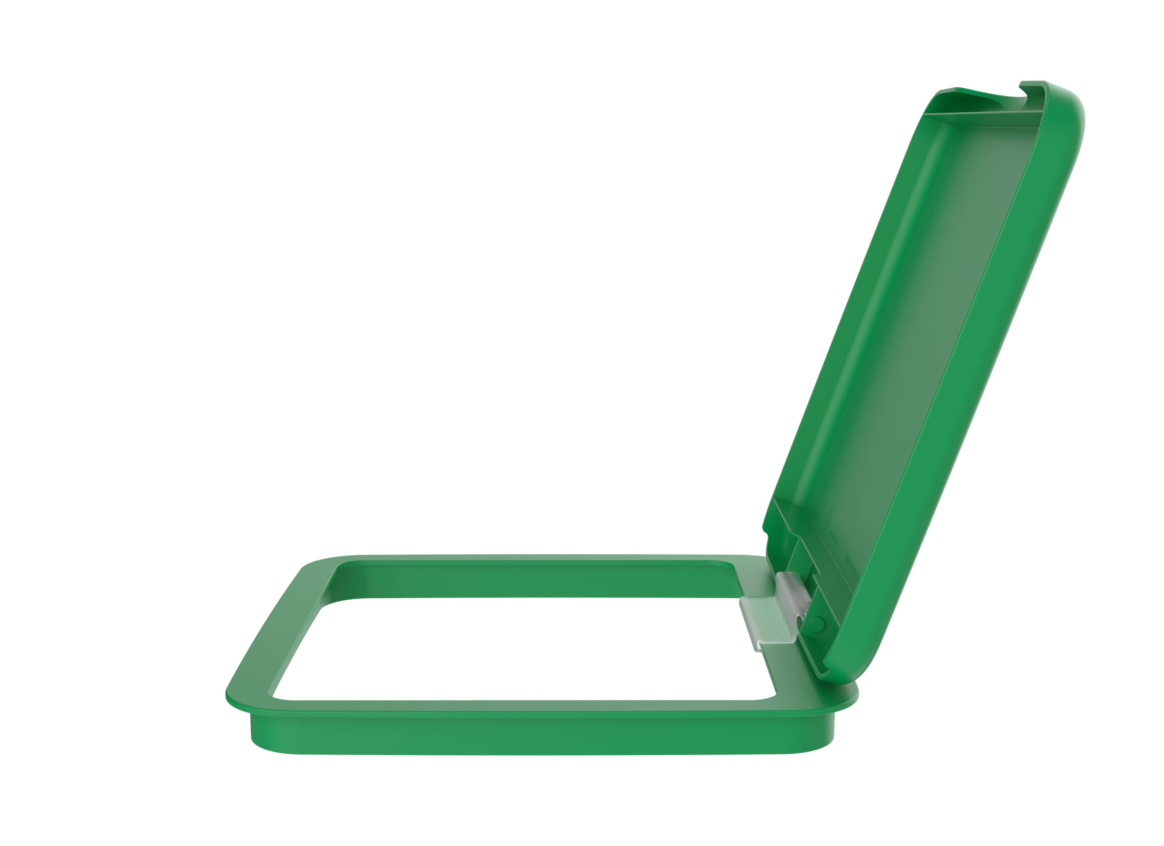 Alt View 7. Rev-A-Shelf - Rev-A-Shelf 27 qt. Trash Can Replacement Lid, Green, RV-1024-LID-G-1 - Green.