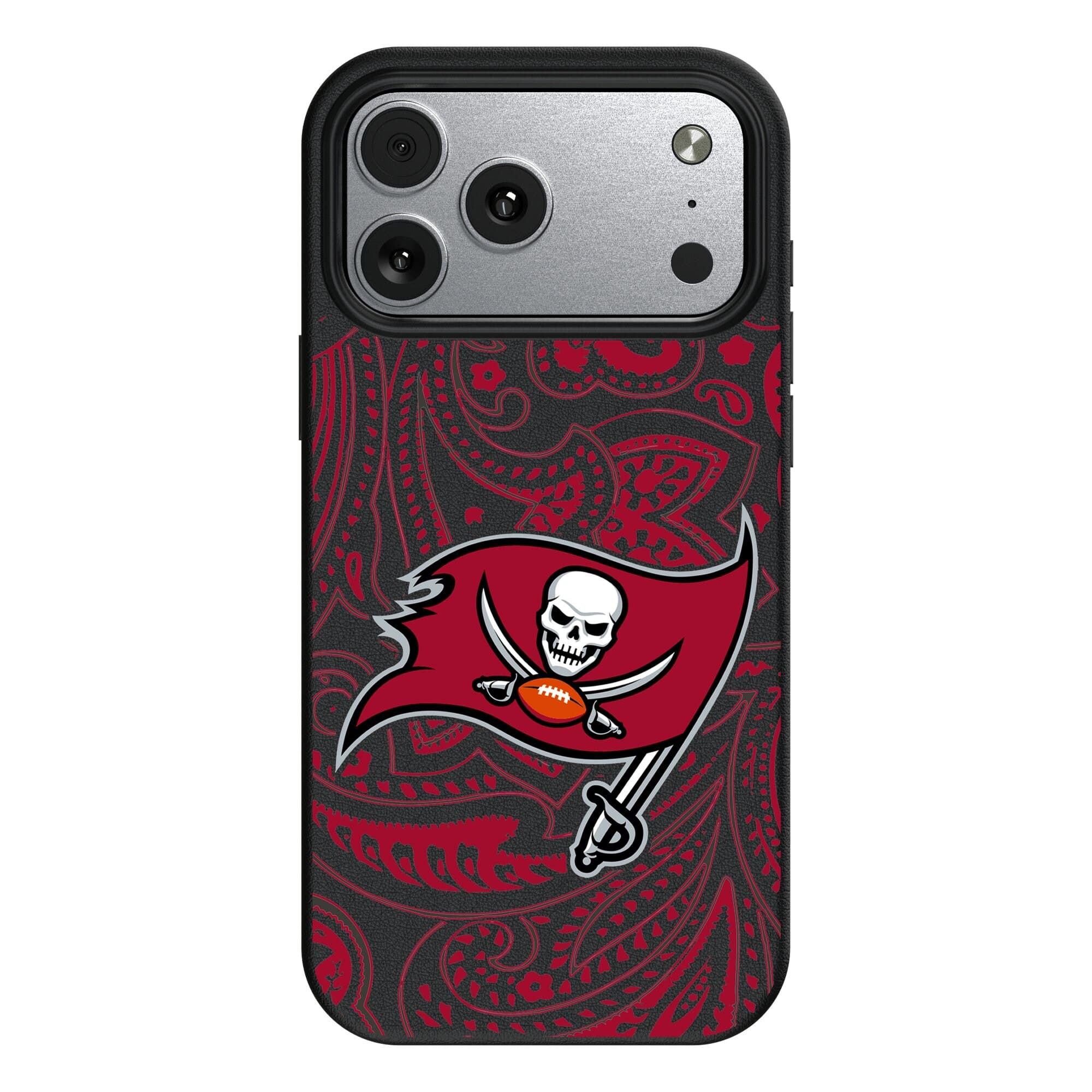 Keyscaper - NFL - Tampa Bay Buccaneers Paisley iPhone Magnetic Bump Case - 17 - Black price history on PriceWatchPro