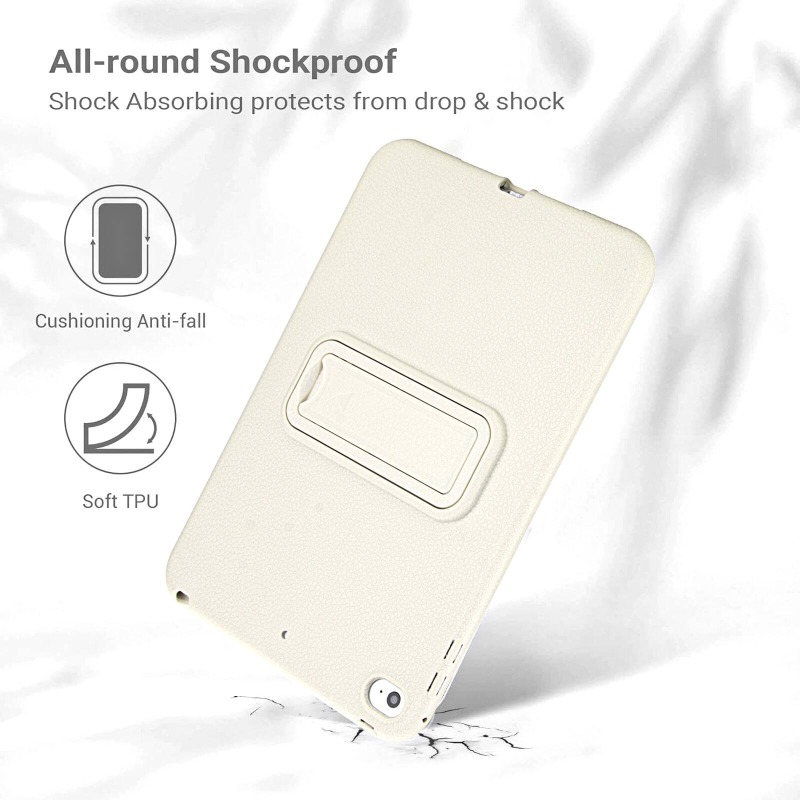 All-round Shockproof  
Shock Absorbing protects from drop & shock  
Cushioning Anti-fall  
Soft TPU