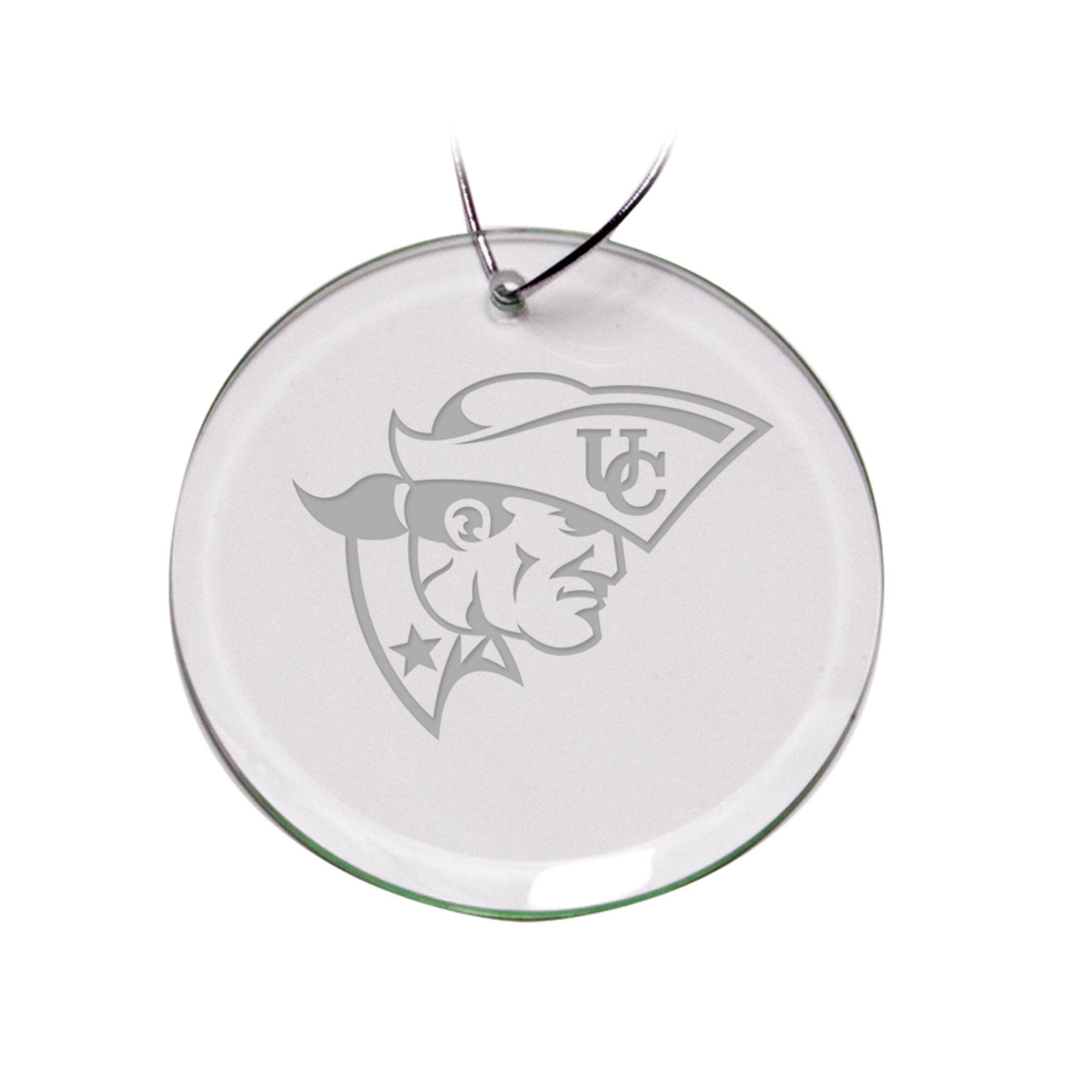 Front. Jardine - Cumberlands Patriots Team Logo 3'' Round Glass Ornament - Multicolor.