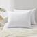 Front. Peace Nest - Peace Nest 2 Pack Medium-Soft Goose Feather Pillows White Quilted Cover - White.