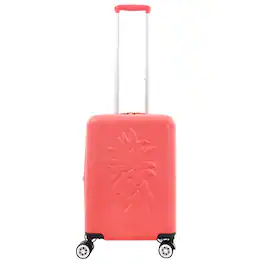 Tommy Bahama - 21.5" Carry-On Hardside Spinner Luggage with 3D Pineapple - Pink