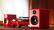 Angle. Audioengine - A2+ Next Gen Home Music System w/ Bluetooth aptX-HD - Red.
