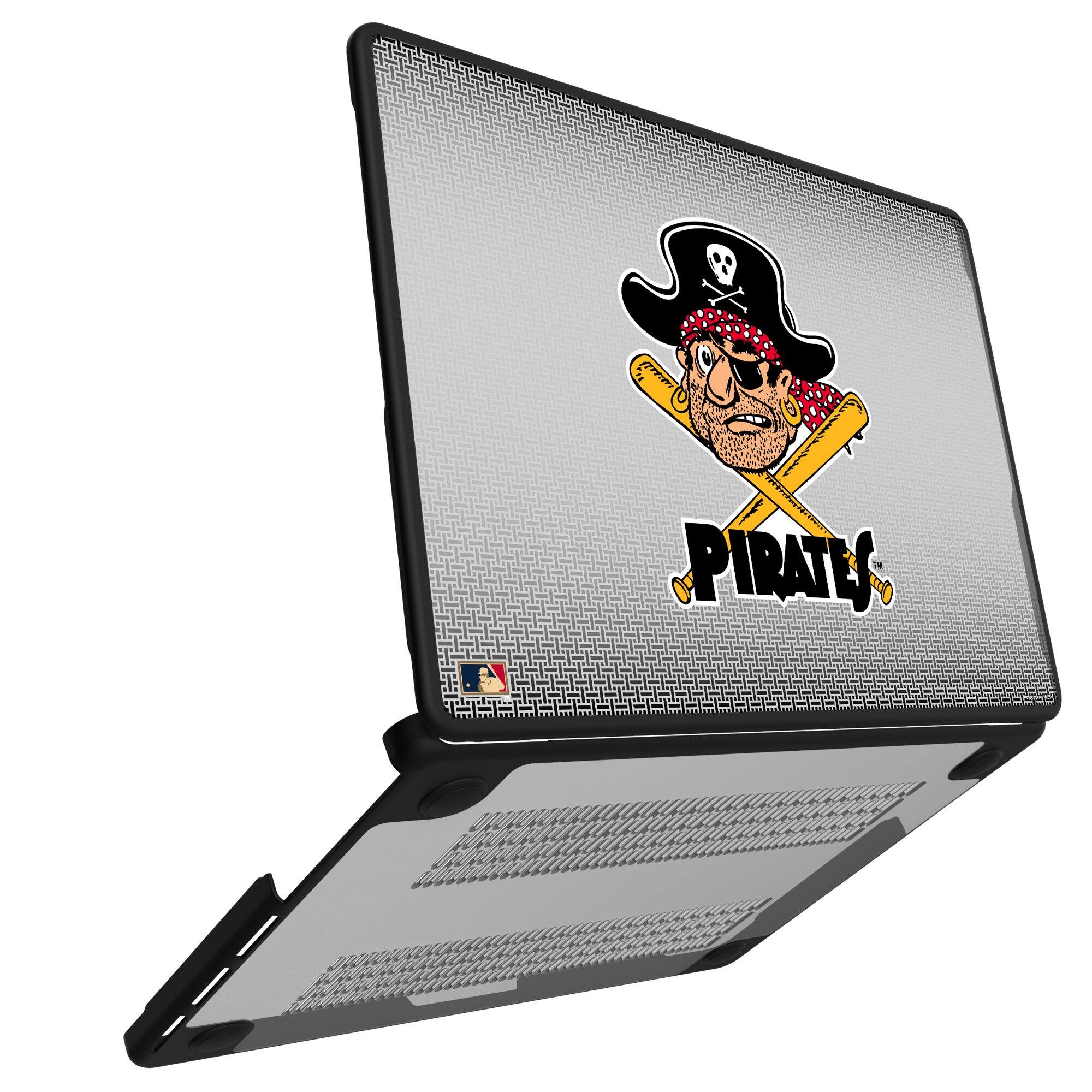 Alt View 1. Keyscaper - Pittsburgh Pirates Linen MacBook Case - Pro 14 in - Multicolor.