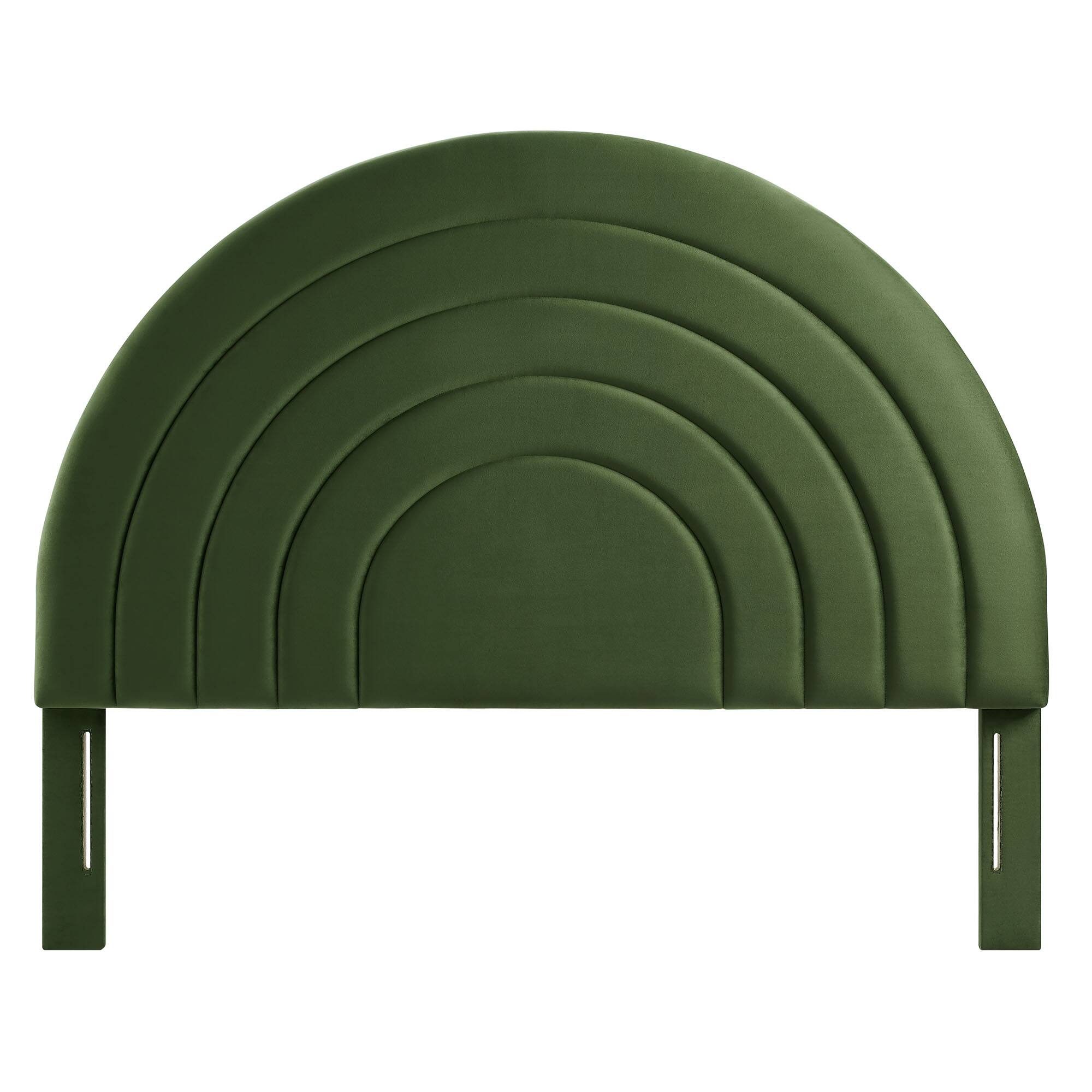 Back. Modway - Solana Arched Performance Velvet King Headboard by Modway - Green.