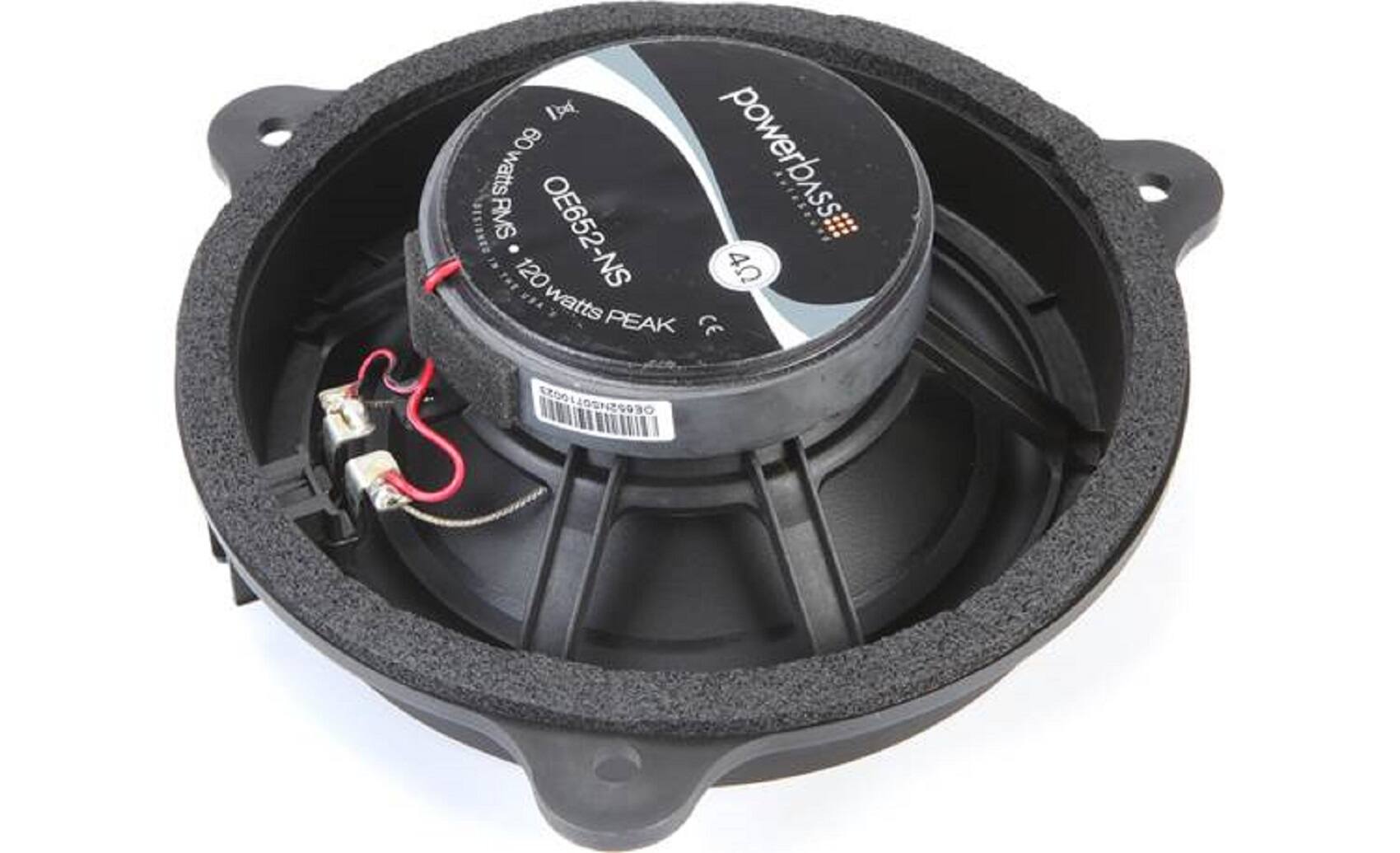 Alt View 11. Powerbass - OE Series 6.5in. 2-Way Coaxial OEM Replacement Speaker with Injection Molded PP Cone-Pair - black.