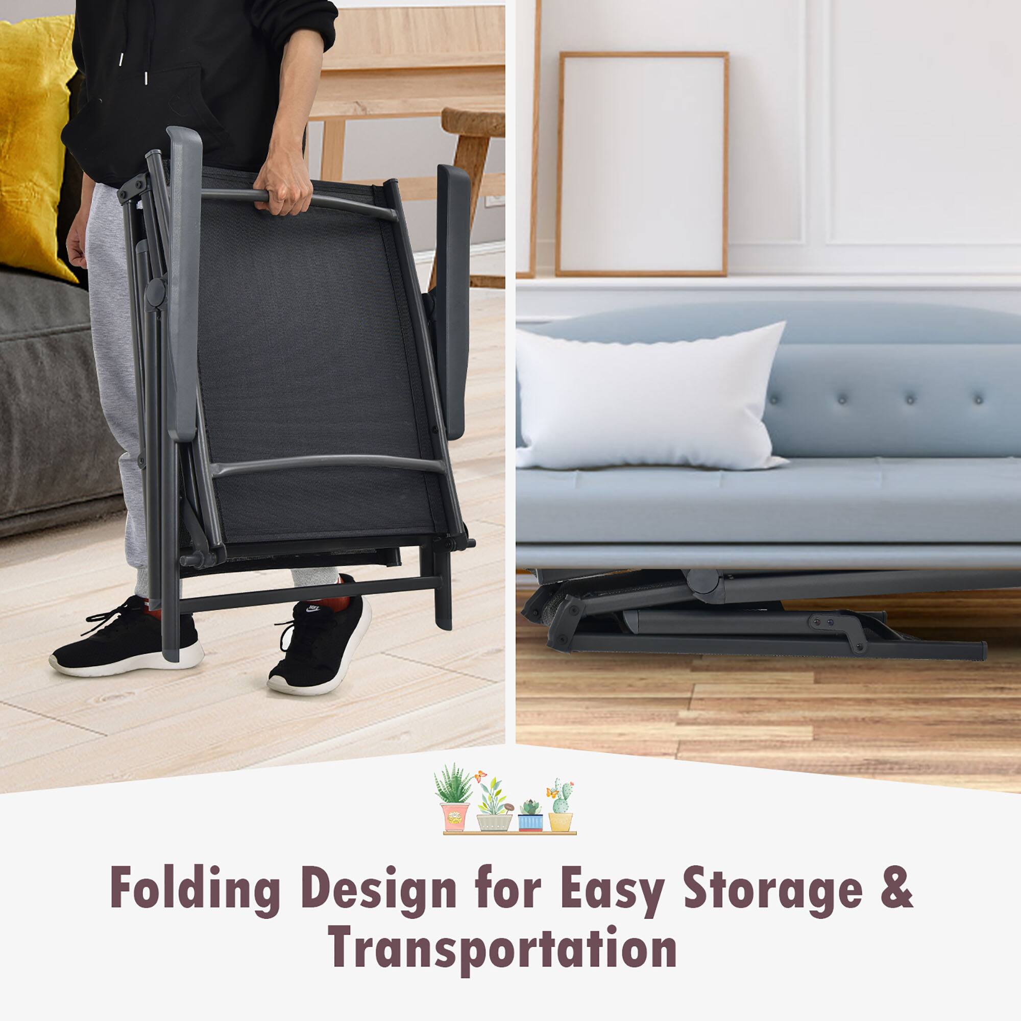 Folding Design for Easy Storage & Transportation