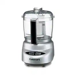 Cuisinart - Compact 24oz mini food processor with reversible stainless steel blade for chopping herbs, veggies, and hard cheese - Brushed Chrome