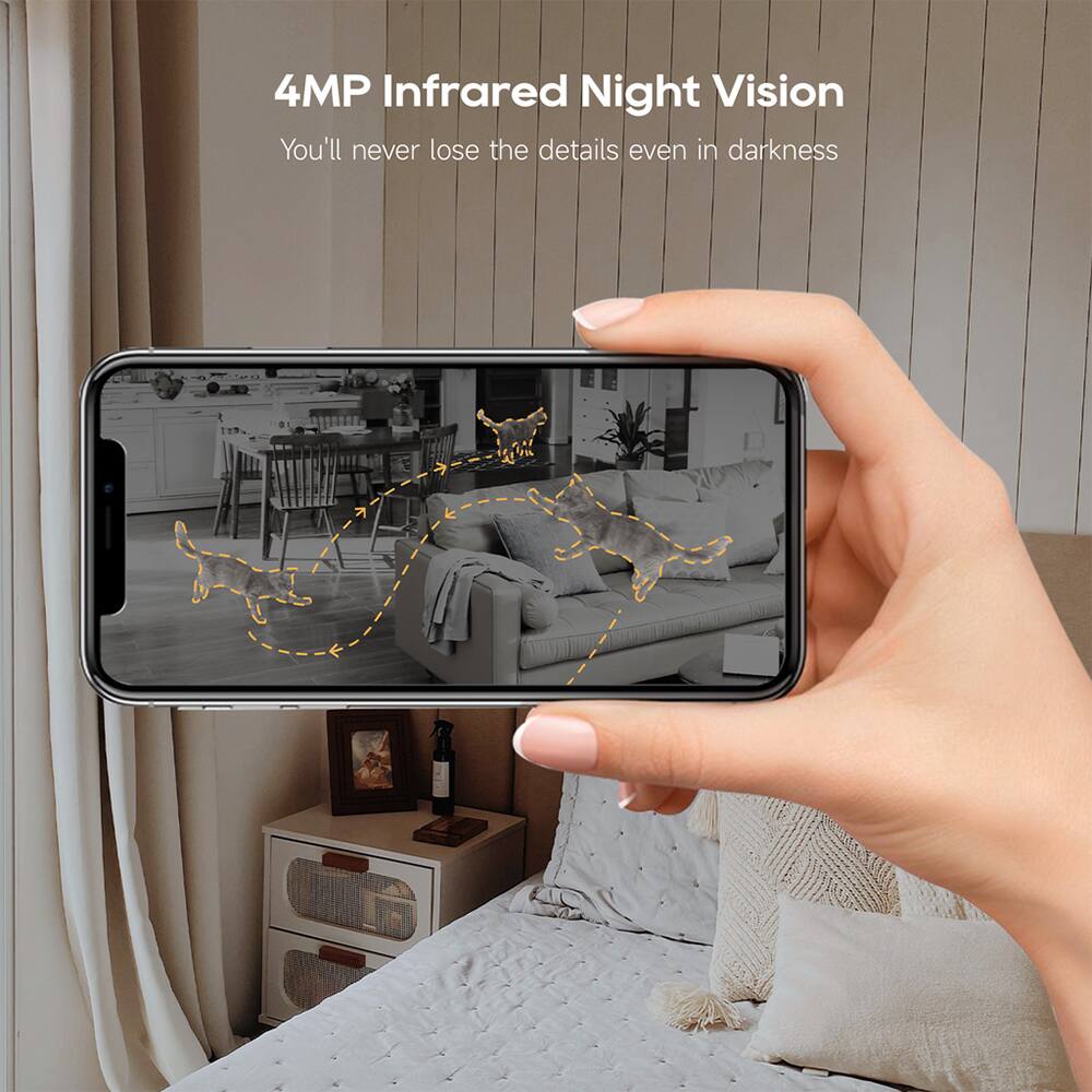 4MP Infrared Night Vision  
You'll never lose the details even in darkness