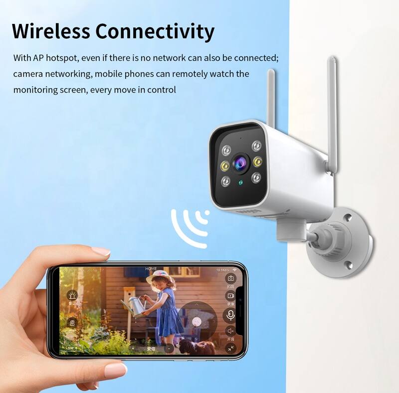 Wireless Connectivity

With AP hotspot, even if there is no network, it can also be connected; camera networking, mobile phones can remotely watch the monitoring screen, every move in control.