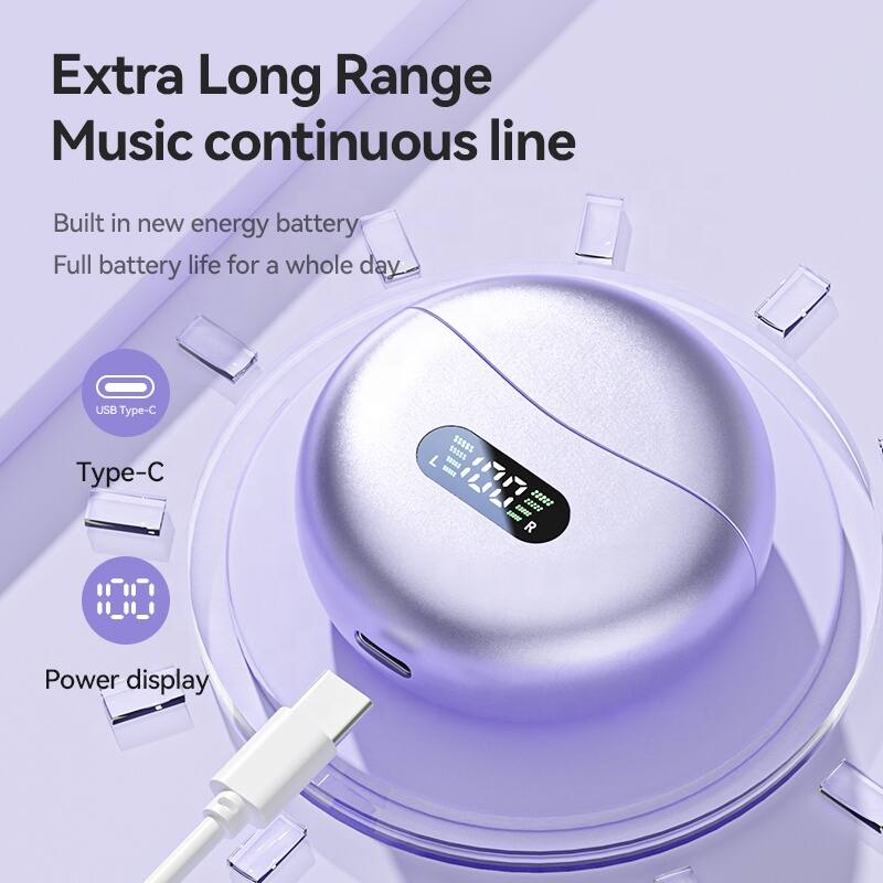 Extra Long Range Music continuous line

Built in new energy battery  
Full battery life for a whole day

USB Type-C

Type-C

Power display