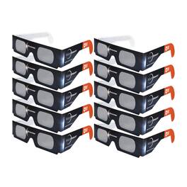 Celestron - EclipSmart Safe Filter Eclipse Glasses ISO 12312-2:2015 (E) (10-Pack) - Multicolor