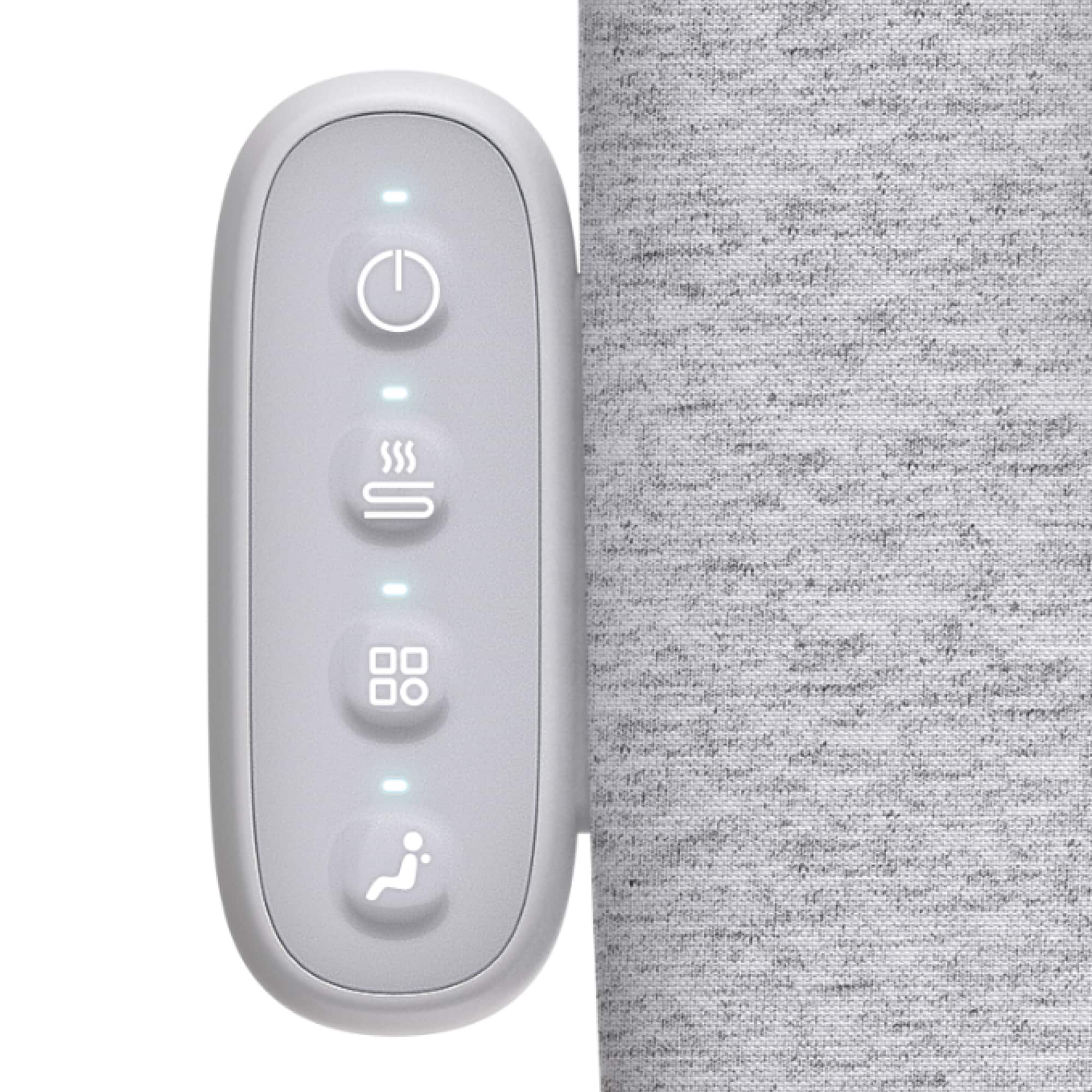 Alt View Zoom 11. Homedics - Slim Profile Modern Massage Cushion with Heat - Gray.