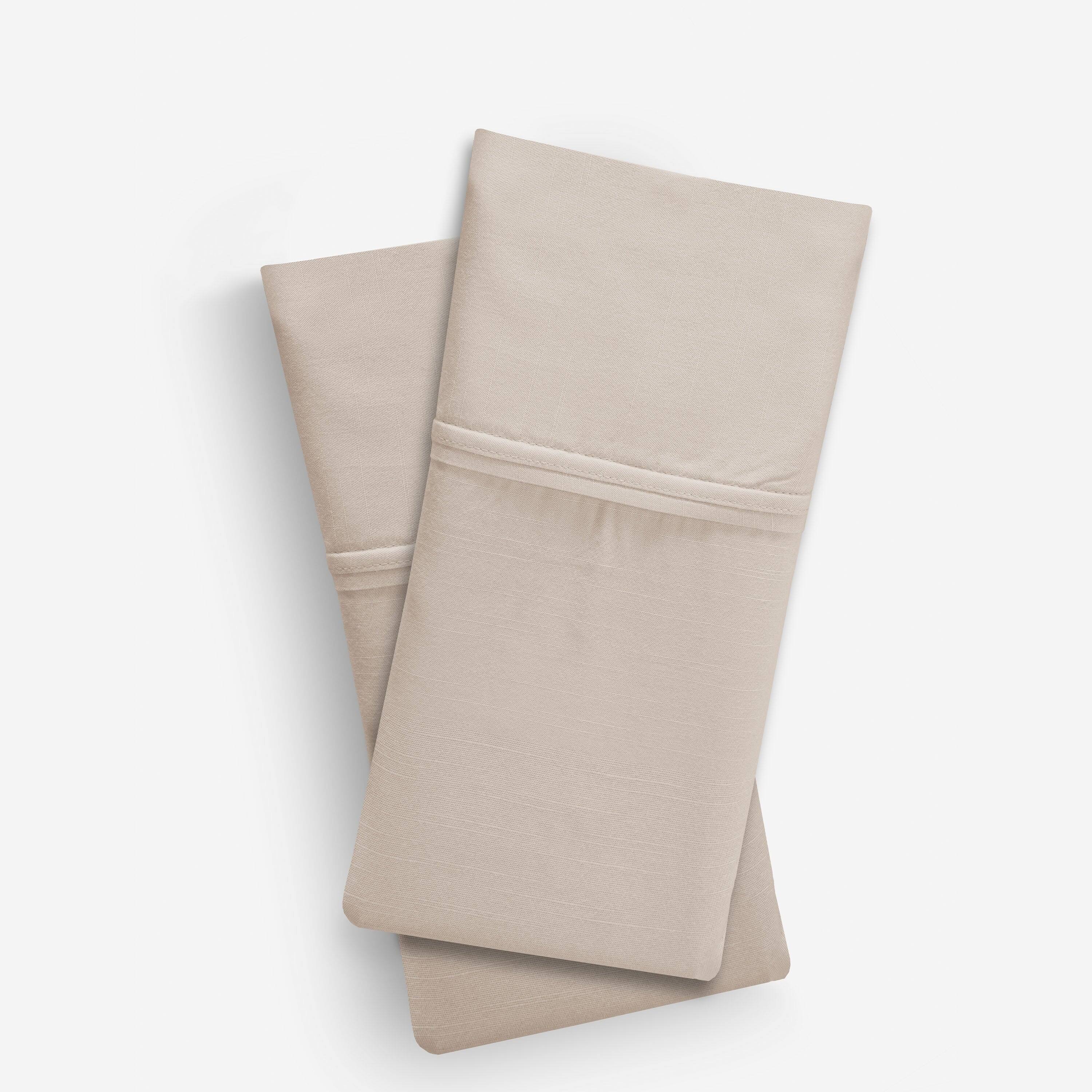 Alt View 1. Bedgear - Hyper-Linen Pillowcase Set - Yellow, King - yellow.