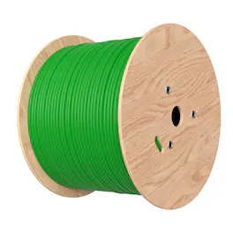 Cables Direct Online - Cat6A Ethernet Cable 1000ft Bulk 23AWG Solid Bare Copper UTP PoE++ 10Gbps High-Speed Wire - Green