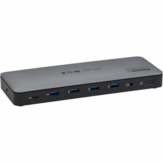 Eaton Tripp Lite Series USB-C Universal Dock, Triple Display - 4K HDMI and DisplayPort, USB 3.2 Gen 1/Gen 2 Hub, GbE