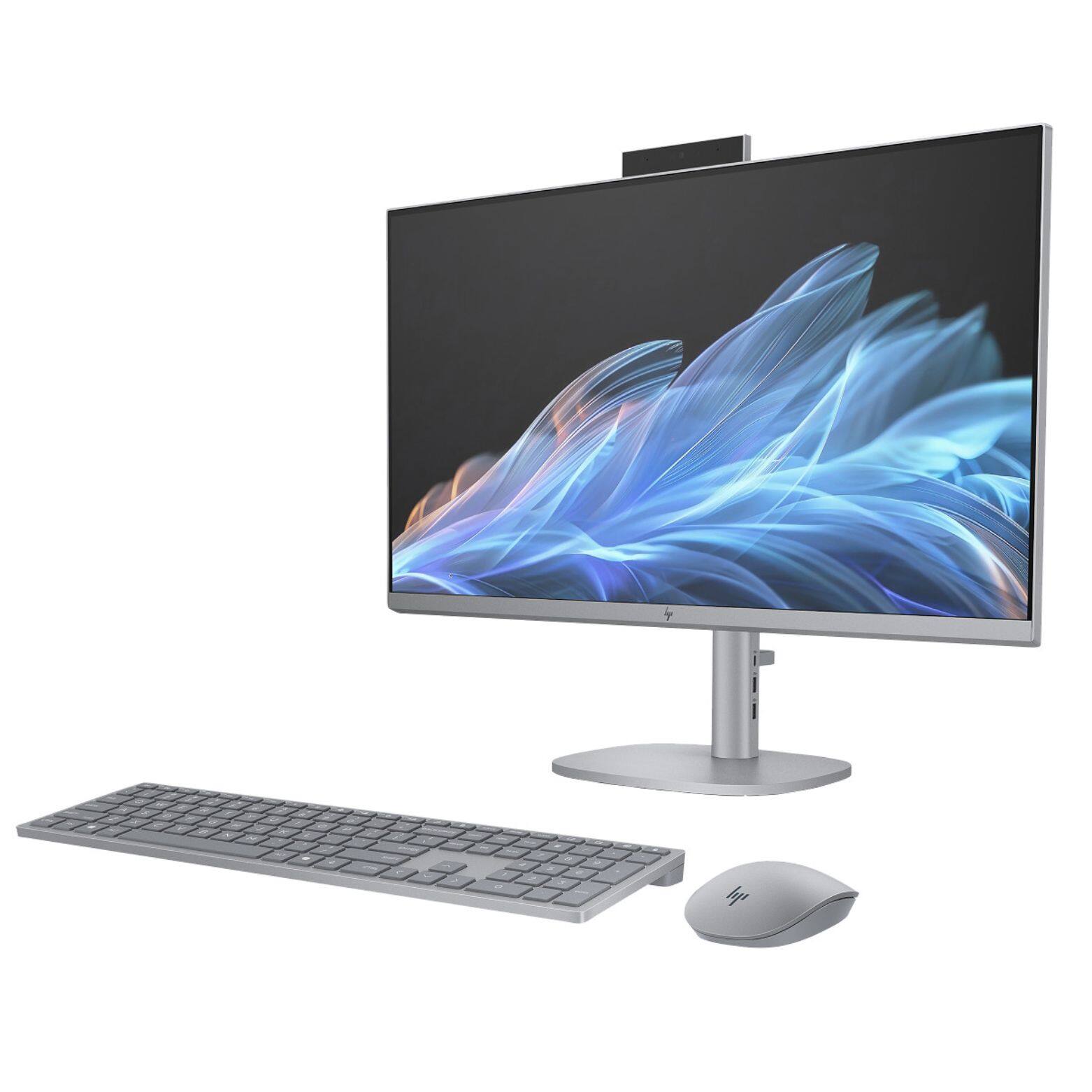 Alt View 1. HP - OmniStudio 27-CS0000 27" FHD Touch Intel Ultra 5 16GB DDR5 256GB SSD Intel Arc Windows 11 Home All-in-One Desktop - Grey.