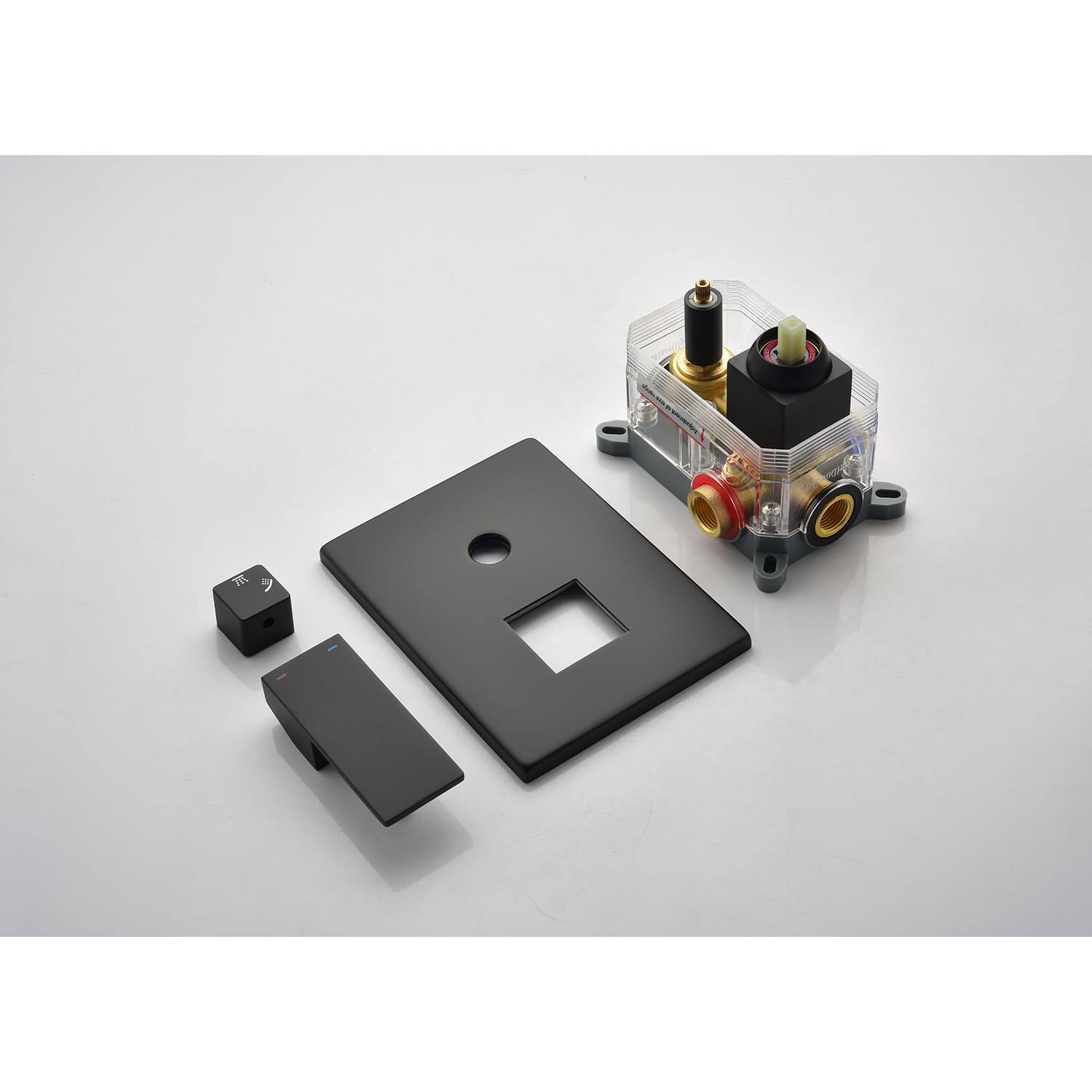 Alt View 9. APRILSOUL - 16 inch Shower Head System Ceiling Mounted Shower - Matte Black.