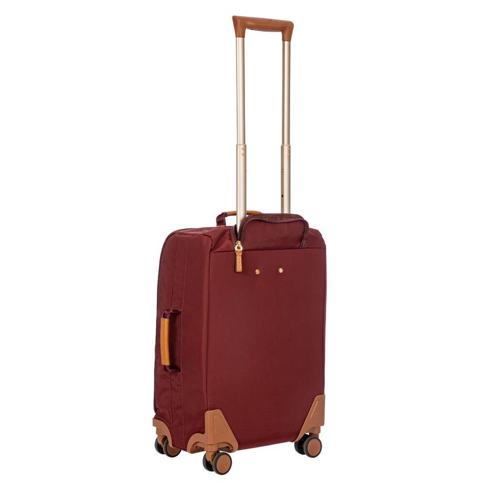 Left. Bric's - Bric's X-Bag 21" 4-Wheel Carry-On Luggage Bordeaux - Bordeaux.