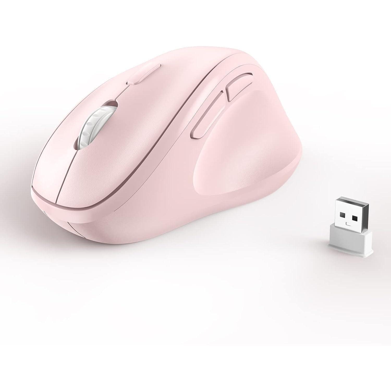 Cedar Assembly - Wireless Mouse with USB Receiver for Laptop and Desktop - Wireless - Pink-USB Wireless