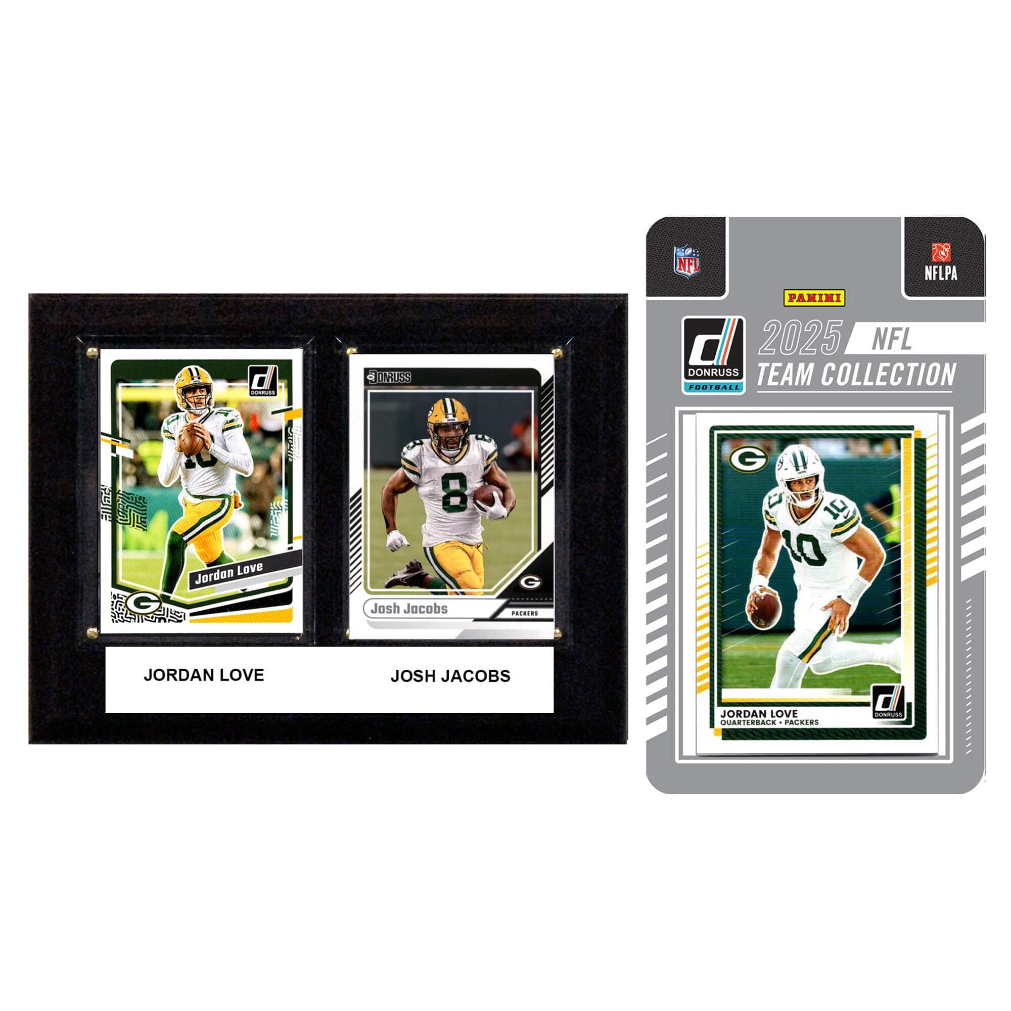 C&I Collectibles - Green Bay Packers 6" x 8" Player Plaque & 2025 Team Trading Card Set - Multicolor