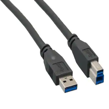 Front. Sanoxy - Sanoxy 3ft USB 3.0 A Male to B Male Cable, Black - Black.