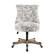 Angle Zoom. Linon Home Décor - Scotmar Plush Button-Tufted Adjustable Office Chair With Wood Base - Off-White Floral.