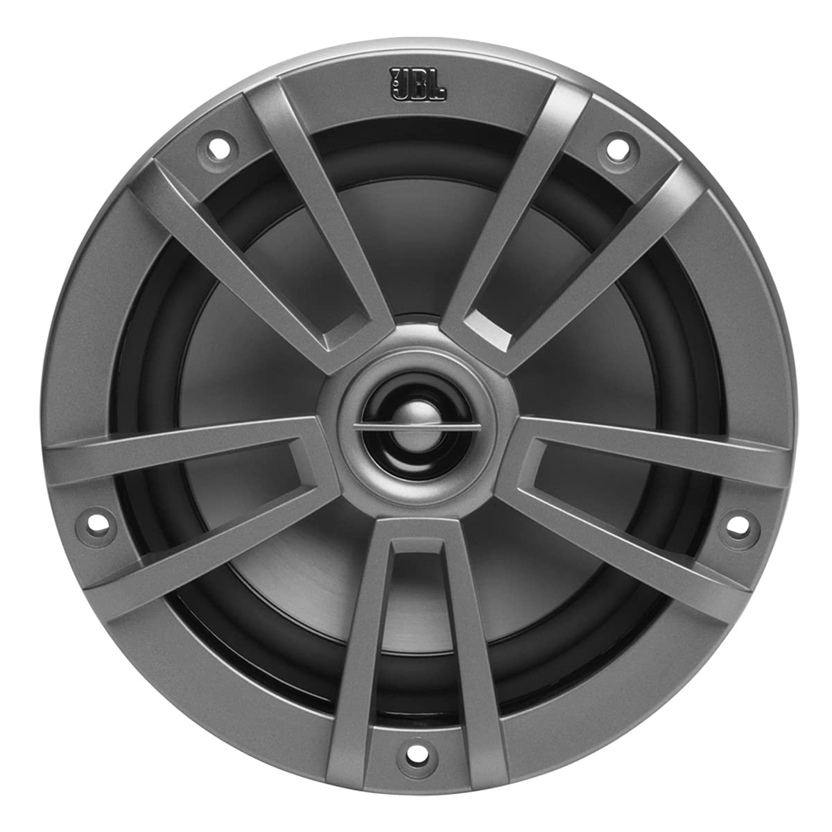 Angle. JBL - JBL 6-1/2" (160mm) two-way marine audio multi-element speaker 60W (GRAY) - Black/Gray.