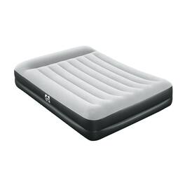 Sealy - Tritech Queen Sized 16" Air Mattress Bed 2 Person w/Built-In AC Pump & Bag - Gray
