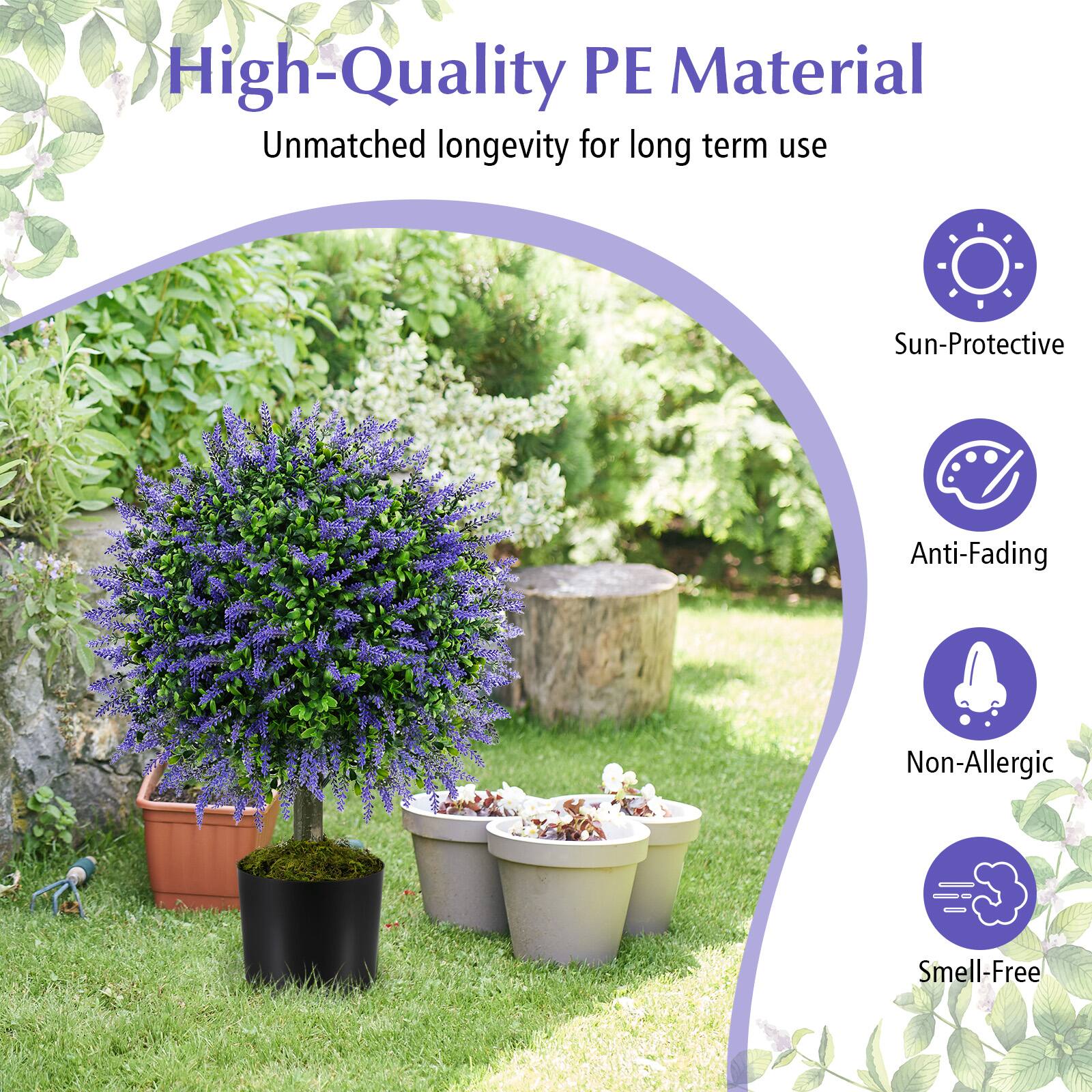 High-Quality PE Material  
Unmatched longevity for long term use  

- Sun-Protective  
- Anti-Fading  
- Non-Allergic  
- Smell-Free