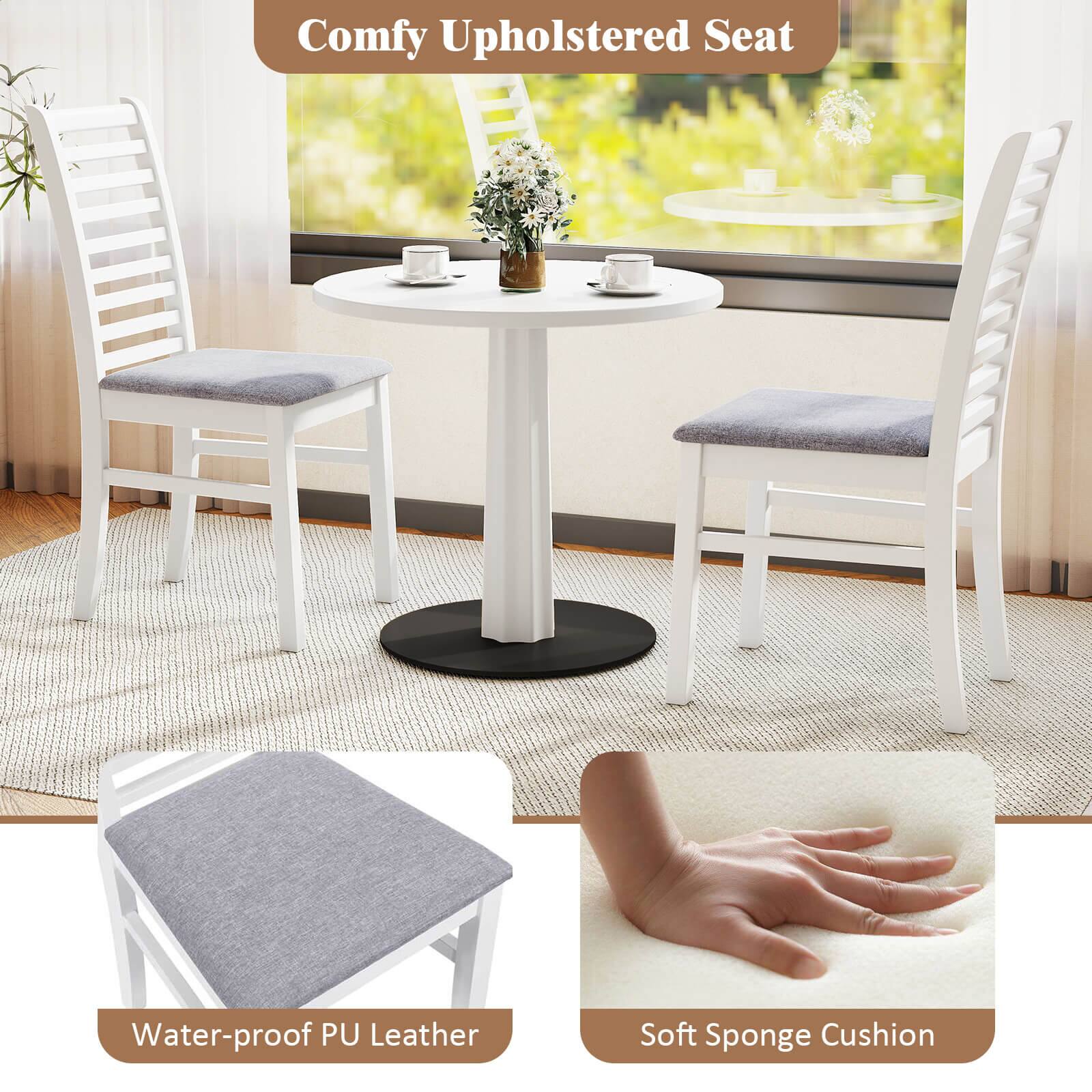 Comfy Upholstered Seat

Water-proof PU Leather

Soft Sponge Cushion