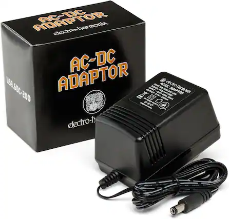 AC-DC ADAPTOR
electro-harmonix
AC-DC ADAPTOR
US9.6DC-200
MODEL: YXDC-41
NO: 1083
INPUT: 120V-80z
OUTPUT: 9.6V-200mA
MADE IN CHINA
electro-harmonix