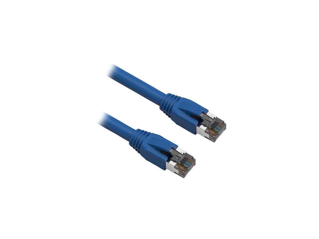 Nippon Labs - Cat8 RJ45 0.5FT 40Gbps 2000MHz S/FTP Ethernet Cable (Blue)