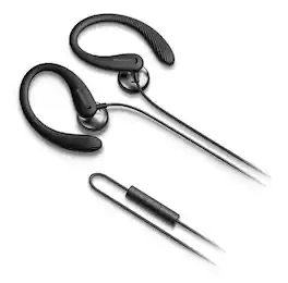 Philips - A1105 TAA1105BK/00 Wired In-Ear Headphones - 3.94 Feet Cord - Ear-hook Design - Open fit - Black