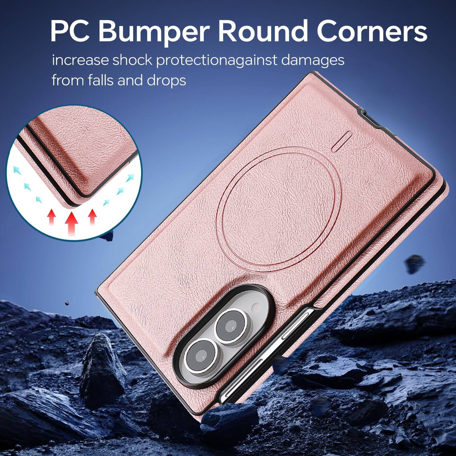 PC Bumper Round Corners increase shock protection against damages from falls and drops