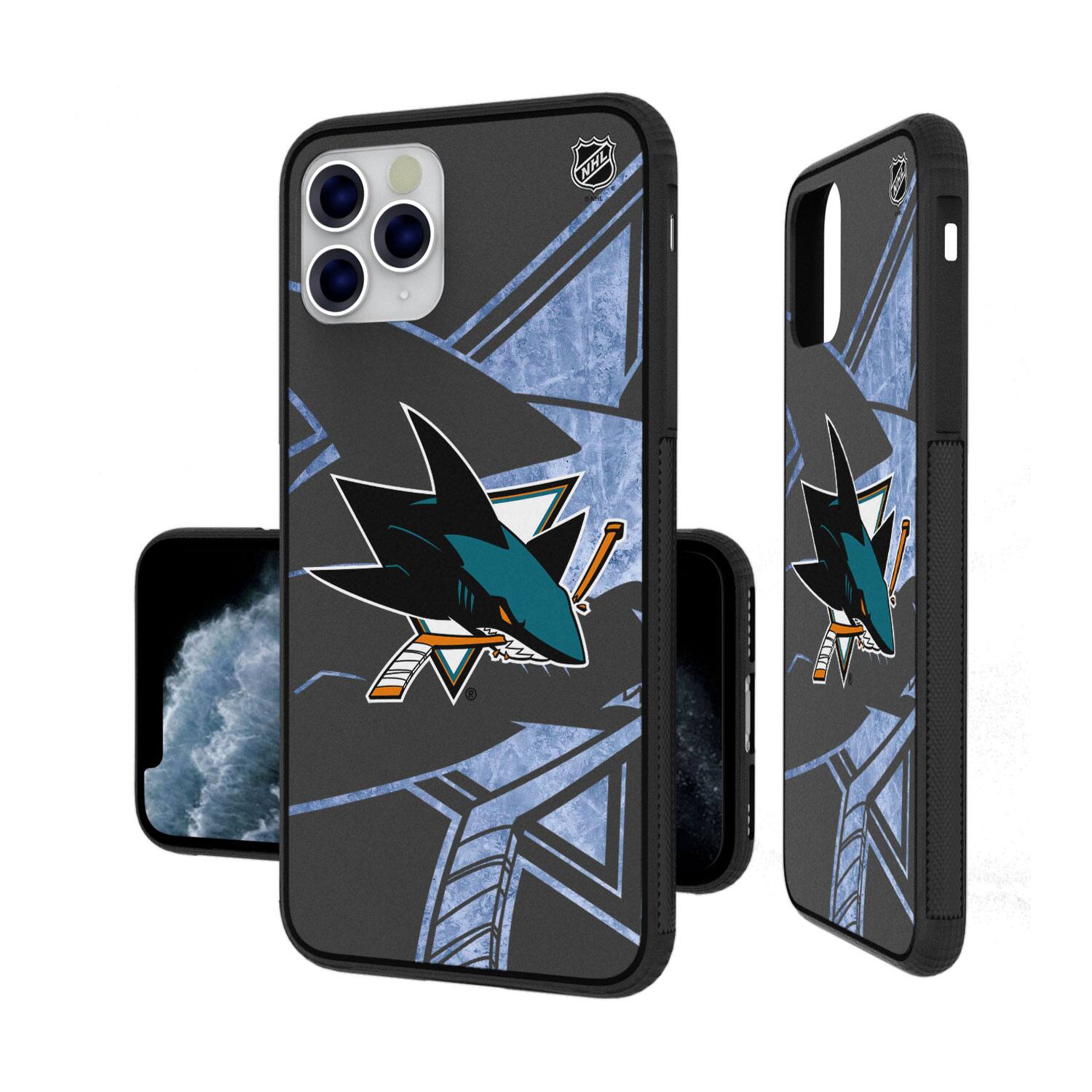 Alt View 3. Keyscaper - San Jose Sharks iPhone Tilt Bump Ice Case - 16 Pro - Multicolor.