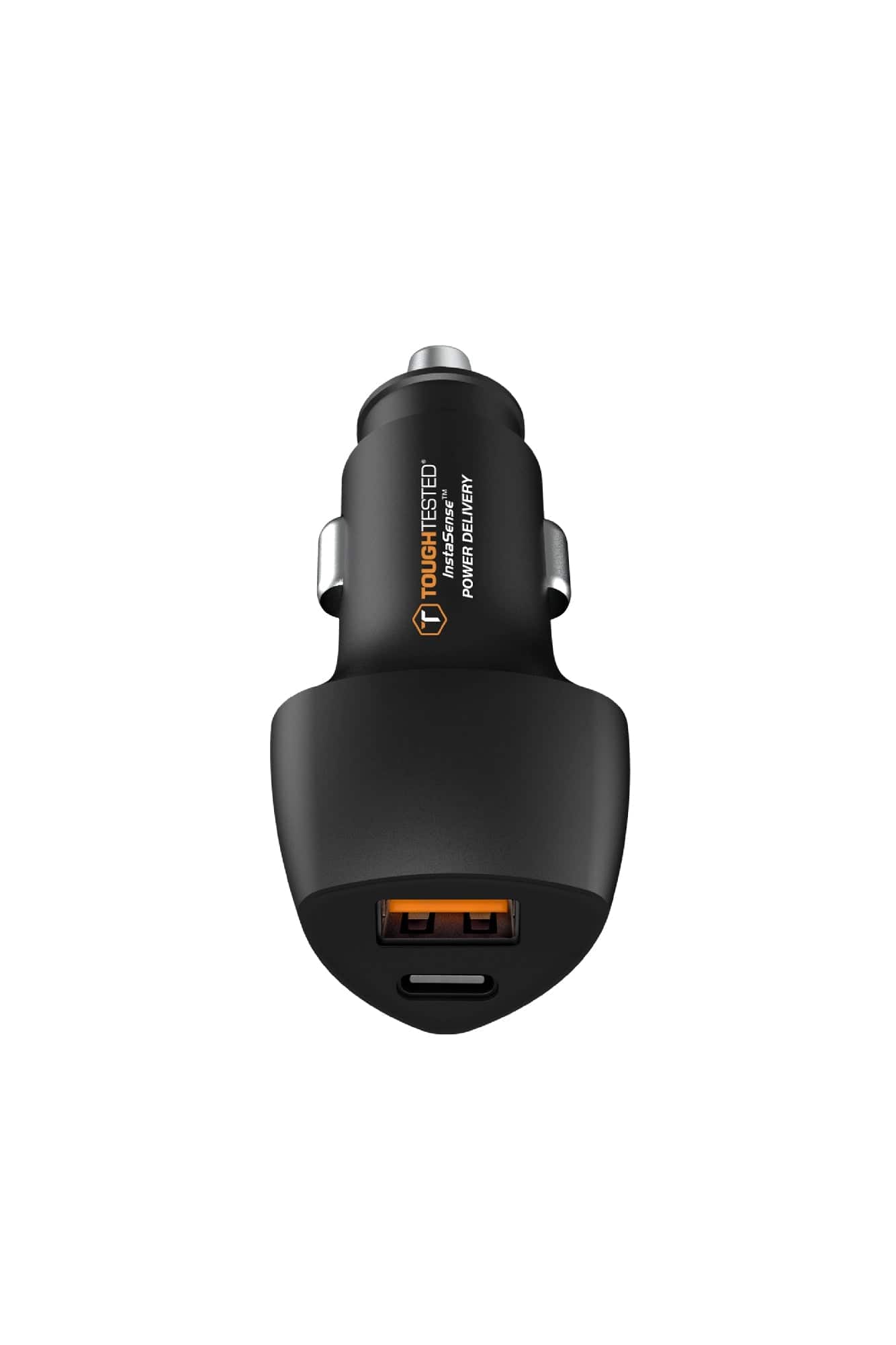 ToughTested - Powershare 15w Dual USB car charger with USB-C + USB A