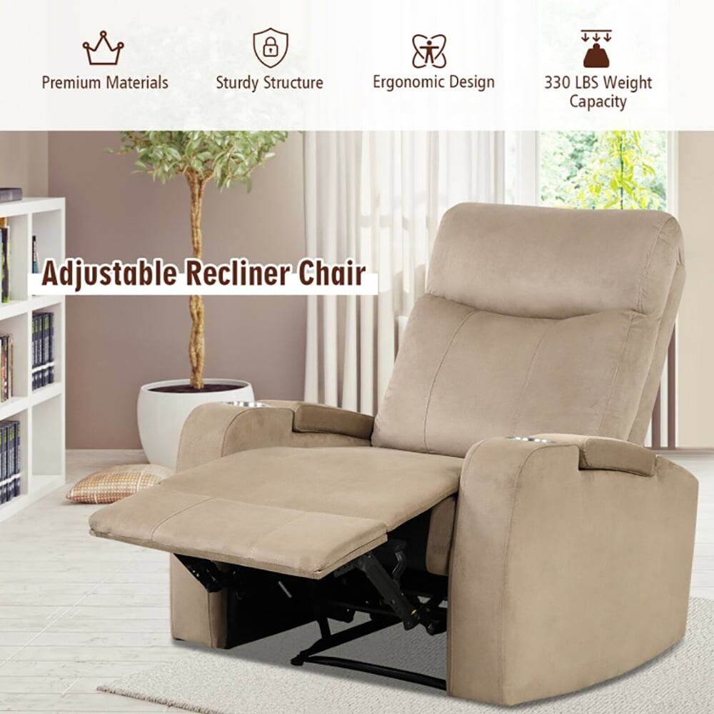 Premium Materials  
Sturdy Structure  
Ergonomic Design  
330 LBS Weight Capacity  
Adjustable Recliner Chair