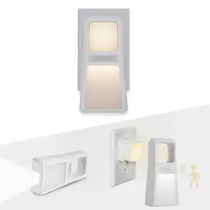Front. Dawnrise - 5-in-1 Power Failure Night Lights, Multifunctional Emergency Lights with Inductive Rechargeable (3-Pack).