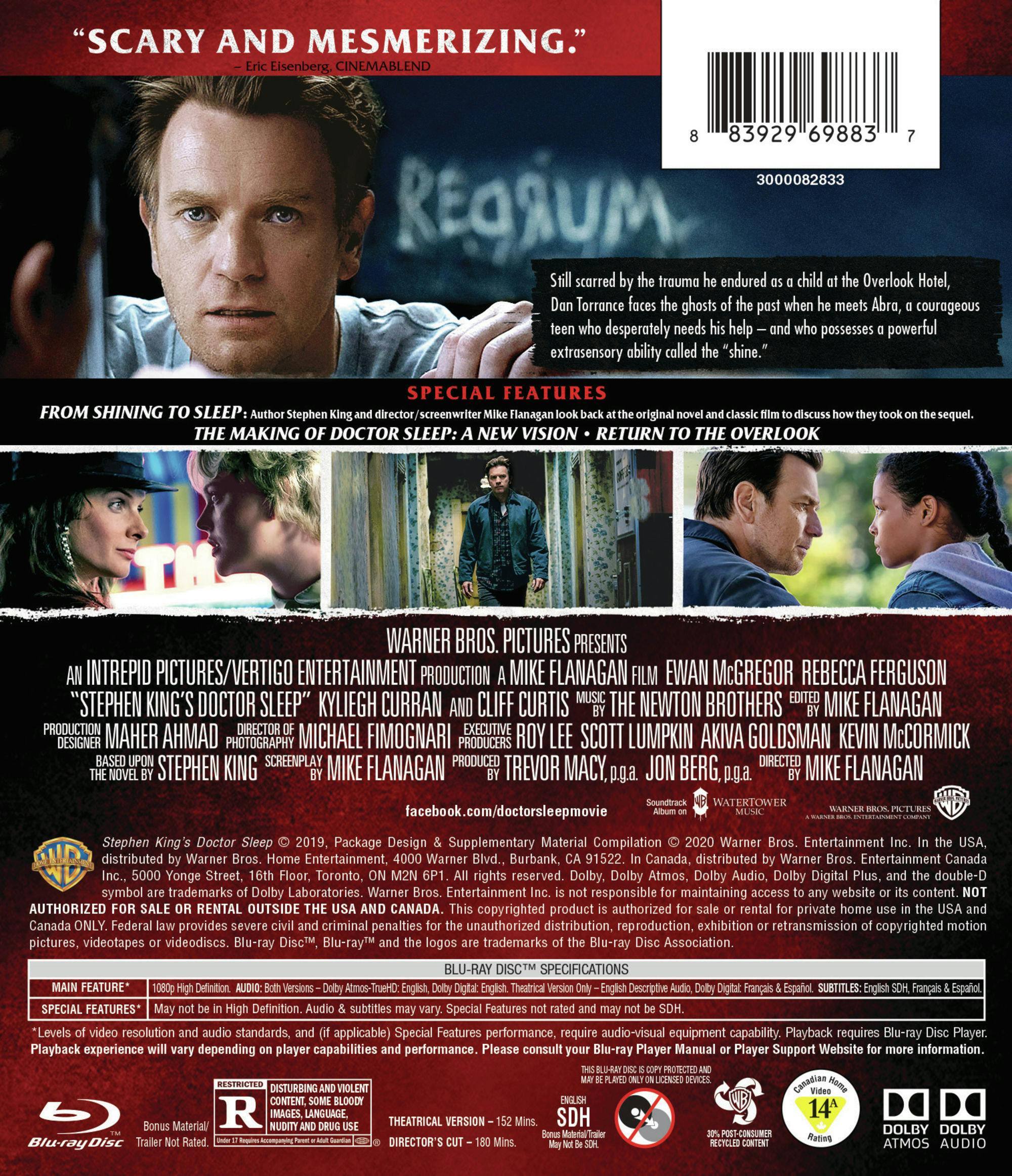 Back. Doctor Sleep (Blu-ray) [Blu-ray].