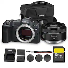 Canon - EOS R8 Mirrorless Camera 24.2MP CMOS Sensor Content Creator Bundle
