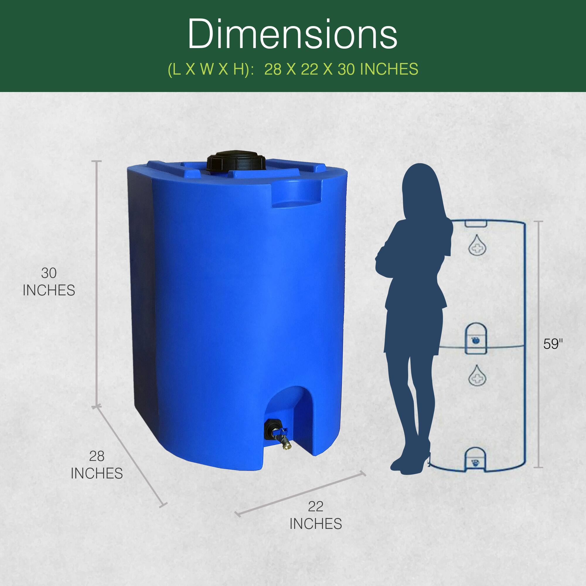 Dimensions (L x W x H): 28 x 22 x 30 inches  
Height: 59 inches