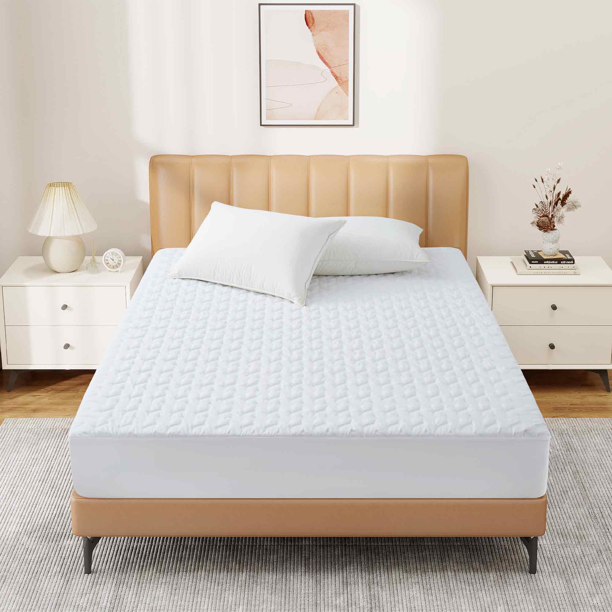 Peace Nest - Waterprrof Mattress Protector, Pattern, Queen - Diamond