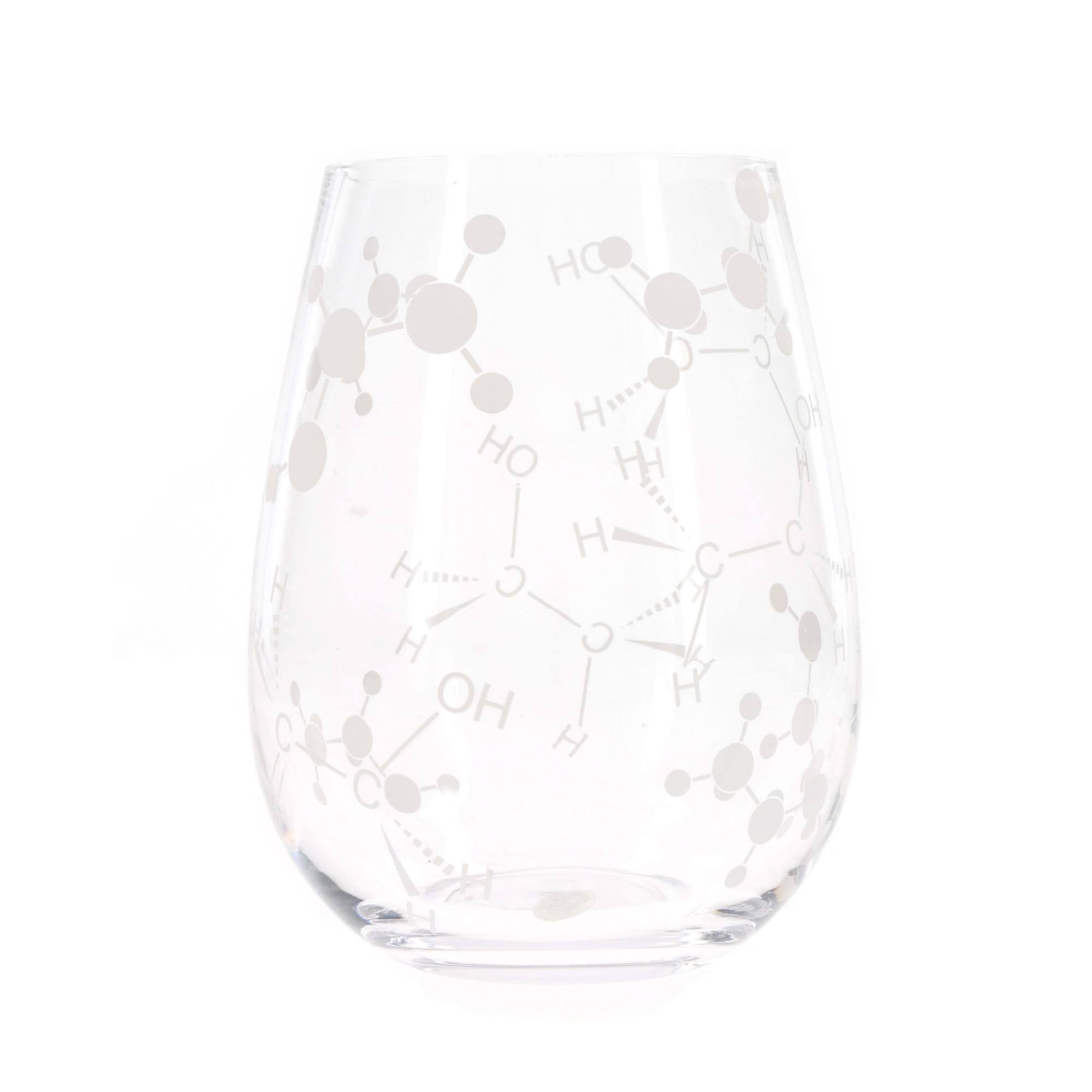 Alt View 2. UT Brands - Chemistry Themed 21oz Stemless Wine Glass - Clear.