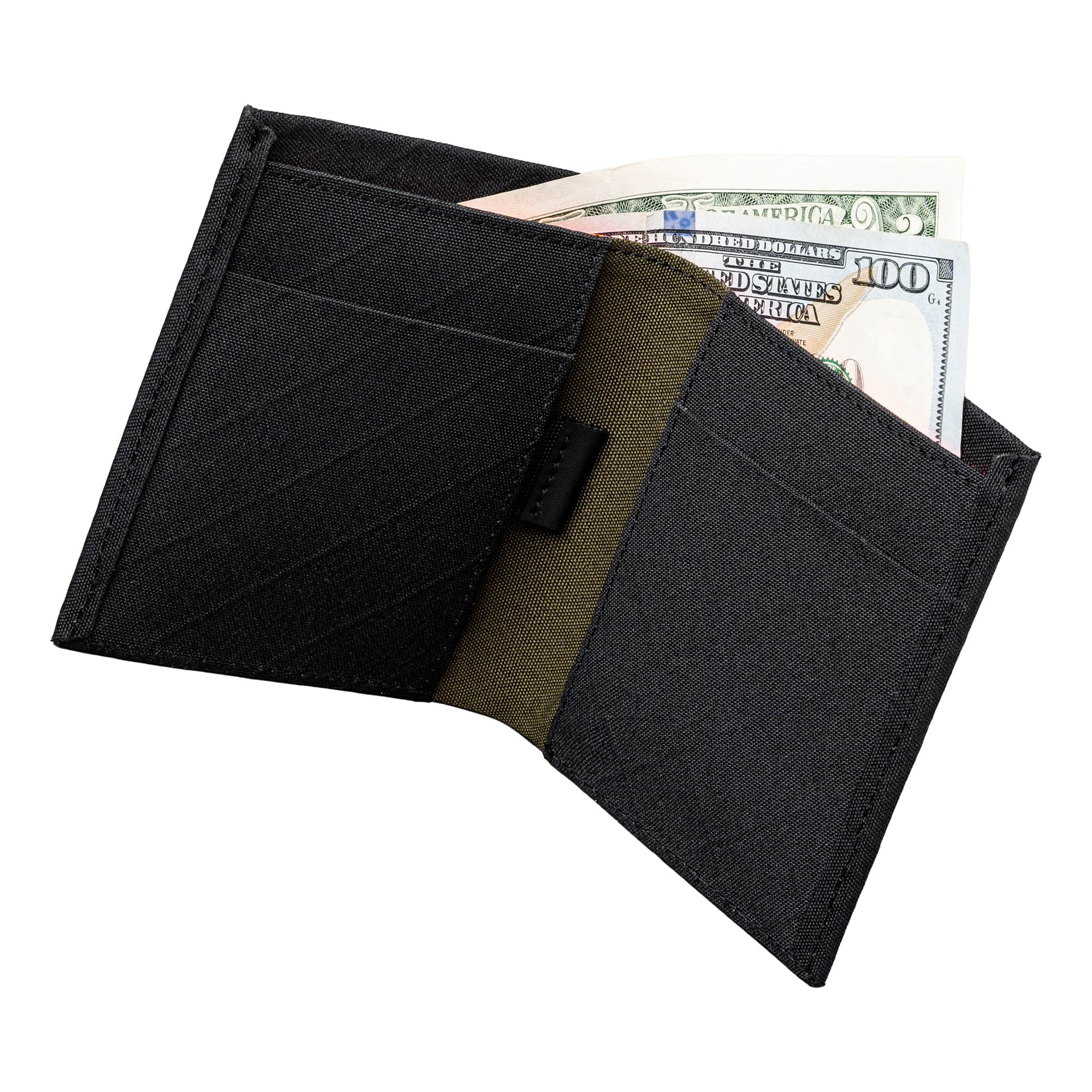 ALPAKA - Ark Bifold Cash Wallet - Wallet for Men,Slim Design with RFID Protection - Black Axogrid 300D