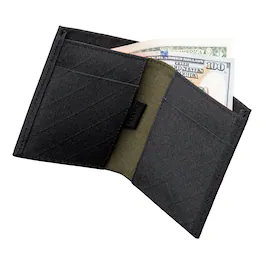 ALPAKA - Ark Bifold Cash Wallet - Wallet for Men,Slim Design with RFID Protection - Black Axogrid 300D